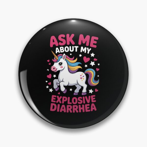 Item preview, Ask Me About My Explosive Diarrhea Unicorn designed and sold by AnixieArtFun.