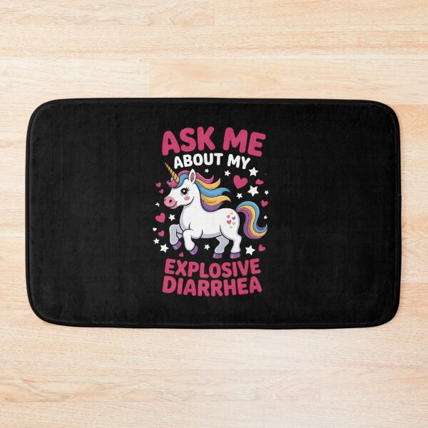 Item preview, Ask Me About My Explosive Diarrhea Unicorn designed and sold by AnixieArtFun.