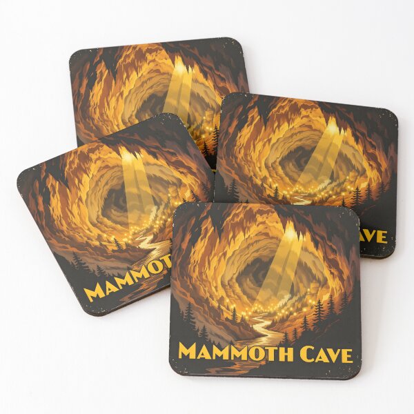 Item preview, Mammoth Cave, Kentucky: Vintage-Style Painterly Travel Poster designed and sold by LSVart.