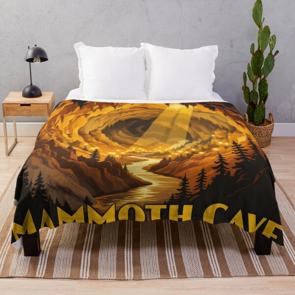 Item preview, Mammoth Cave, Kentucky: Vintage-Style Painterly Travel Poster designed and sold by LSVart.