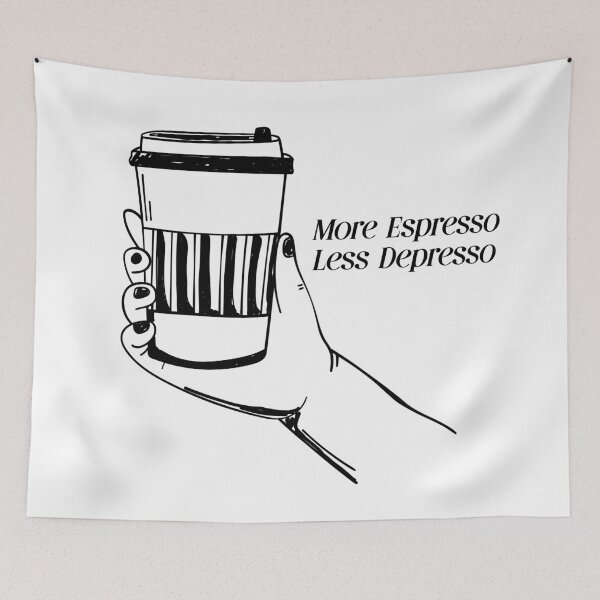 Item preview, More Espresso Less Depresso.Coffee Lovers. designed and sold by CoCoArt-Ua.
