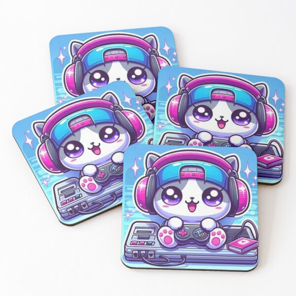 Item preview, Gamer Cat Mascot designed and sold by BlueNova Prints.