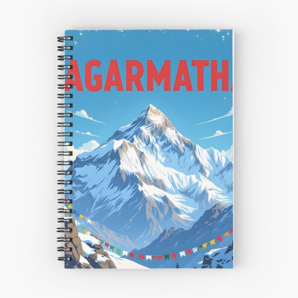 Item preview, Sagarmatha, Nepal: Vintage-Style Painterly Travel Poster designed and sold by LSVart.