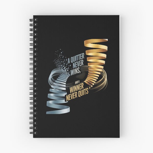 Item preview, A QUITTER NEVER WINS AND A WINNER NEVER QUITS designed and sold by KISHNAY-FASHION.