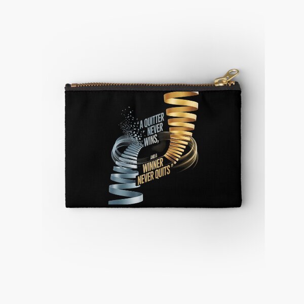 Item preview, A QUITTER NEVER WINS AND A WINNER NEVER QUITS designed and sold by KISHNAY-FASHION.