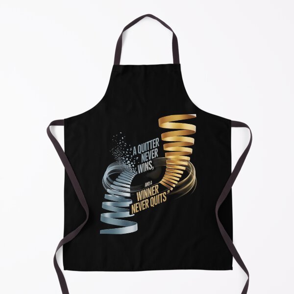 Item preview, A QUITTER NEVER WINS AND A WINNER NEVER QUITS designed and sold by KISHNAY-FASHION.