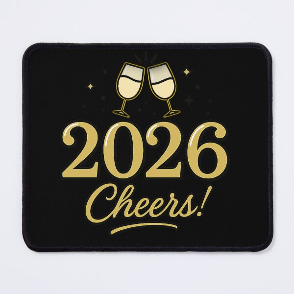Item preview, 2026 Cheers! New Year Champagne Celebration Tee designed and sold by PunchDrop.