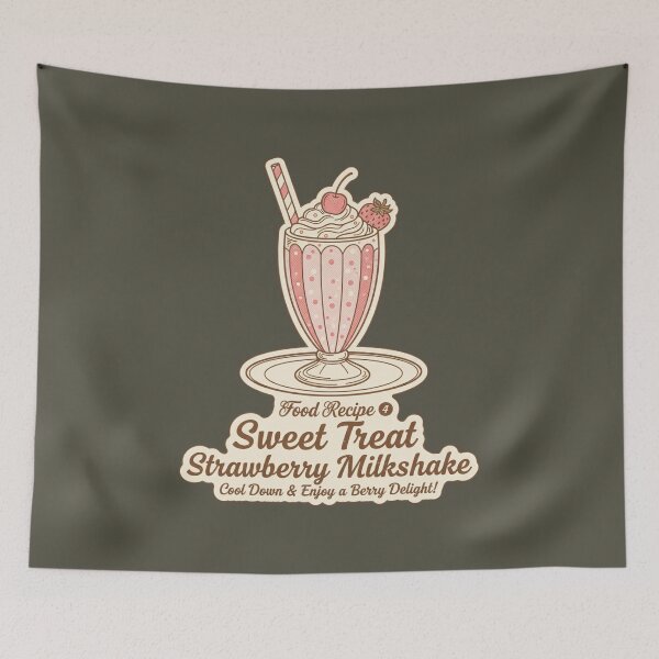 Item preview, Sweet Treat Strawberry Milkshake - Cool Down & Berry Delight designed and sold by AwesomeBeyondLimits.