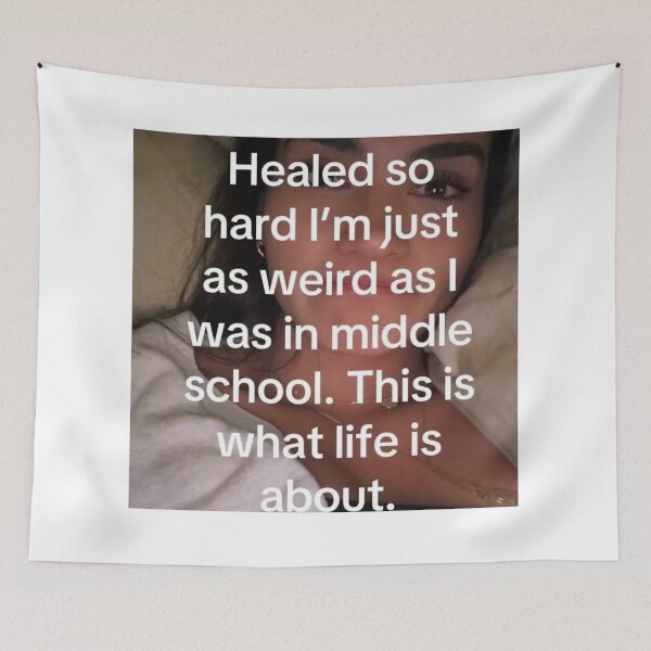 Item preview, healed so hard im just as weird as I was in middle school this is what lufe is about designed and sold by cloudzer0000.