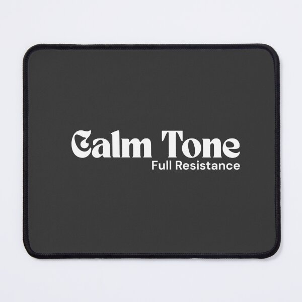 Item preview, Calm Tone. Full Resistance. (White Edition) – Minimalist Text | Subtle Rebel Quote | RETL Style designed and sold by RETL.
