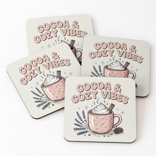 Item preview, Cocoa and Cozy Vibes Pink Mug Whipped Cream Winter Design designed and sold by SplashTastic.
