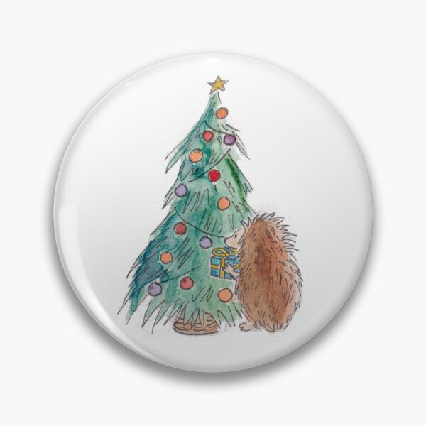 Artikelvorschau, Ein Igel und ein Weihnachtsbaum entworfen und verkauft von The Orangutan Gallery.