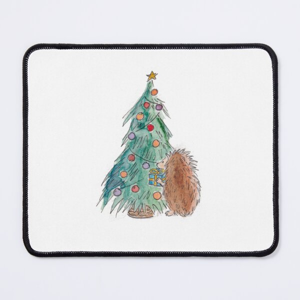 Artikelvorschau, Ein Igel und ein Weihnachtsbaum entworfen und verkauft von The Orangutan Gallery.