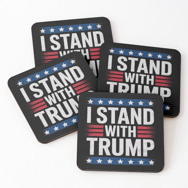 Item preview, I Stand With Trump American Flag USA Trump Supporter  designed and sold by KotexTemu.