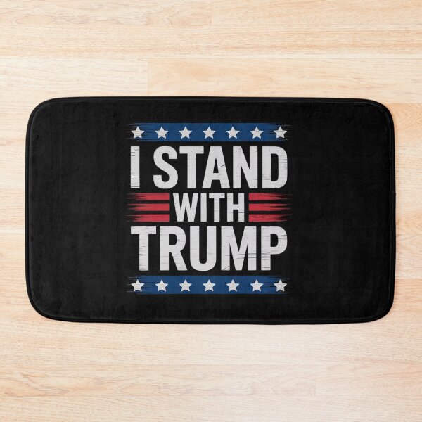Item preview, I Stand With Trump American Flag USA Trump Supporter  designed and sold by KotexTemu.
