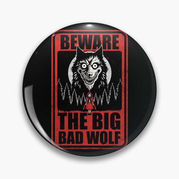 Item preview, Redhood Wolf Sign - Classic Spooky Creepy Gift designed and sold by Studio Mootant.