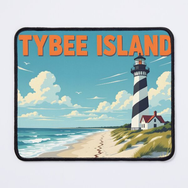 Item preview, Tybee Island, Georgia: Vintage-Style Painterly Travel Poster designed and sold by LSVart.