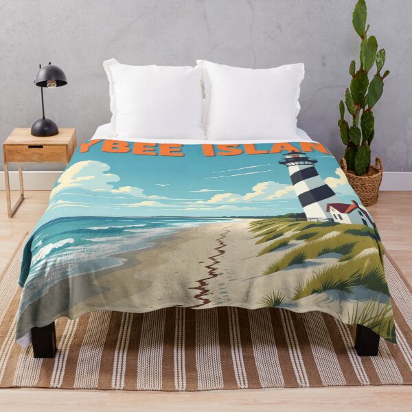 Item preview, Tybee Island, Georgia: Vintage-Style Painterly Travel Poster designed and sold by LSVart.