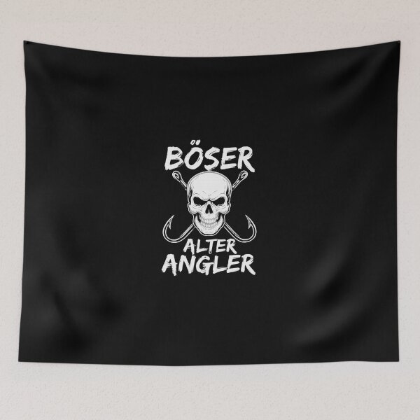 Item preview, Evil Old Angler – Skull Fishing Design designed and sold by WildBoysShop.