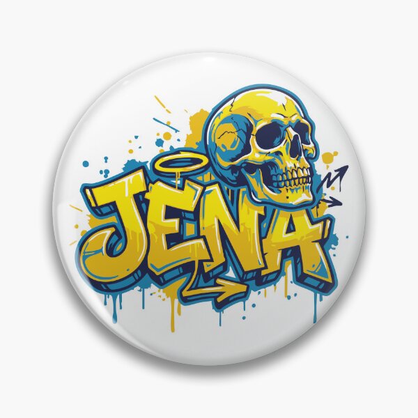 Item preview, Favorite city Jena (Thuringia) – Graffiti Skull Design designed and sold by drizzd.
