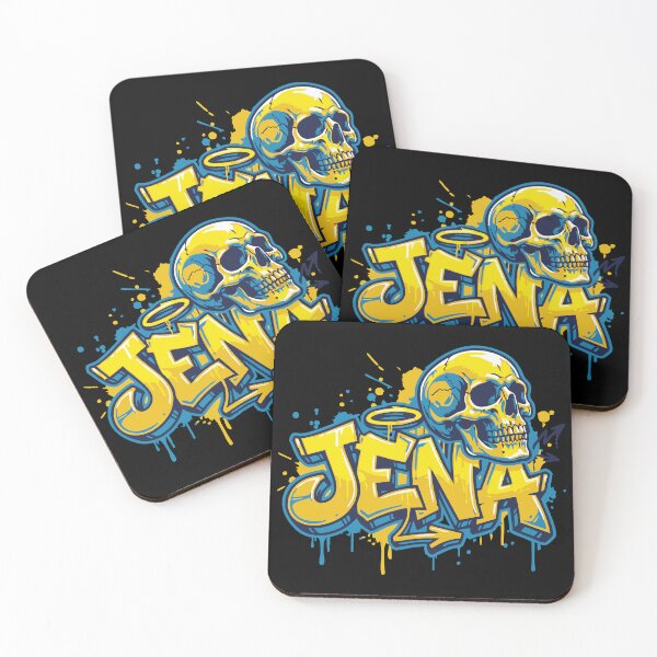 Item preview, Favorite city Jena (Thuringia) – Graffiti Skull Design designed and sold by drizzd.