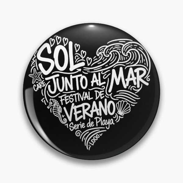 Item preview, Sol Junto al Mar Heart Design - Spanish Summer Festival Art, Beach Lover Gift designed and sold by OddlyMerch.