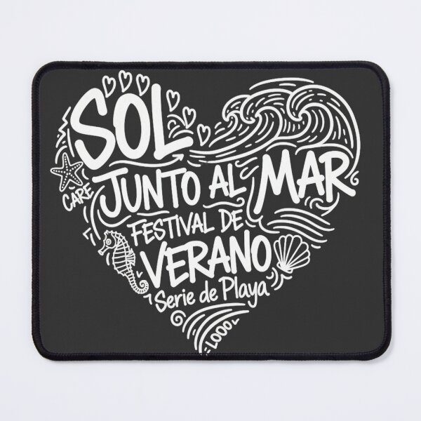 Item preview, Sol Junto al Mar Heart Design - Spanish Summer Festival Art, Beach Lover Gift designed and sold by OddlyMerch.
