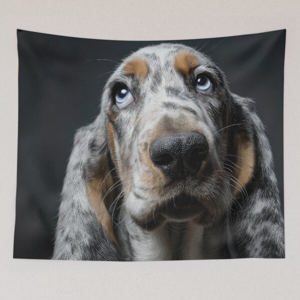 Item preview, Blue Eyed Basset Bleu designed and sold by Elisabeth Lucas.