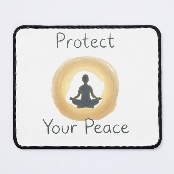 Item preview, Protect Your Peace – Mental Health Boundaries and Inner Calm Quote designed and sold by CuteOasis.