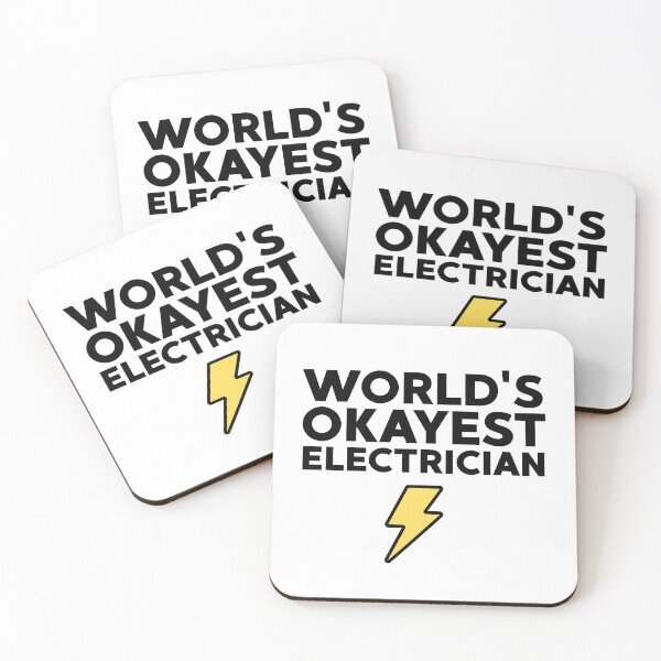 Item preview,  World's Okayest Electrician Funny Sarcastic Electricity  designed and sold by ZACK ART.