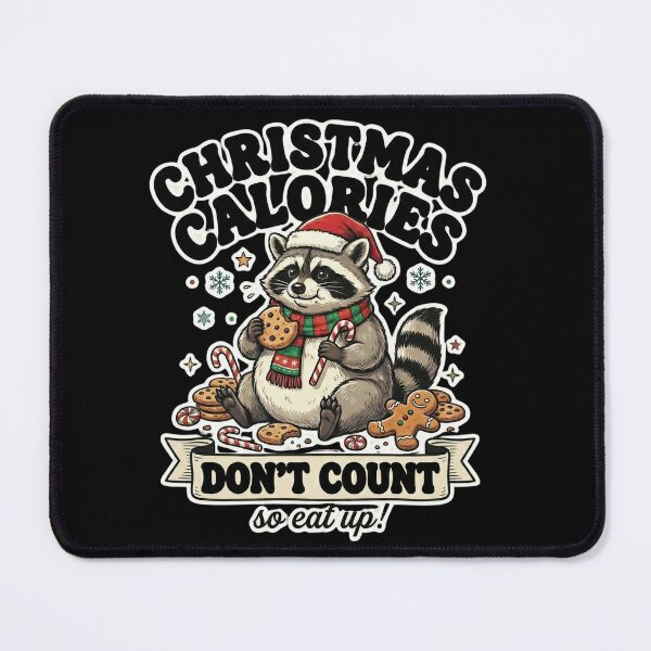 Item preview, christmas calories don't count funny raccoun designed and sold by DOPANDA ..