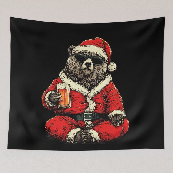 Item preview, Funny Beer Santa Bear Holiday Christmas designed and sold by k3rstman1.