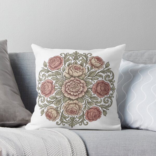 Item preview, Flower Mandala - Vintage Botanical Style designed and sold by Gradasdaughter.