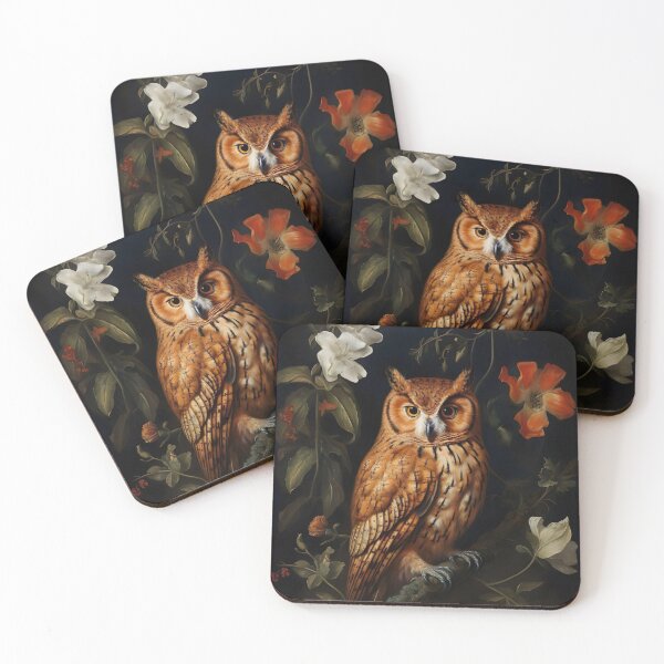 Item preview, Vintage Owl Print, Dark Academia Cottagecore Wall Art designed and sold by SavageVision.