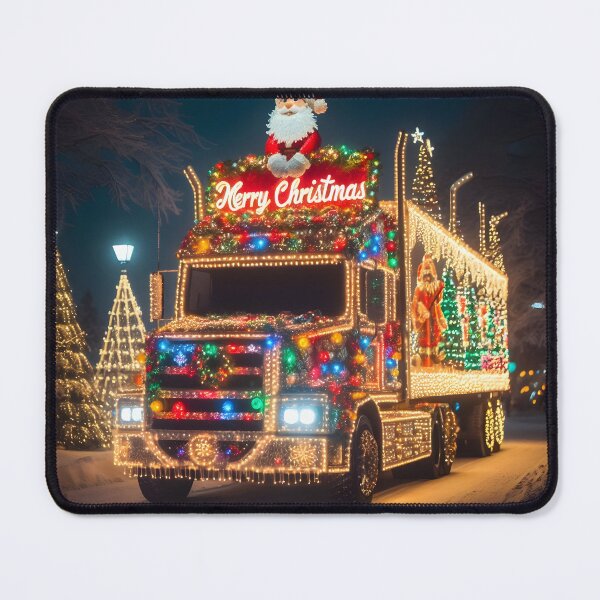 Item preview, Merry Christmas truck designed and sold by AI-Only Creations.