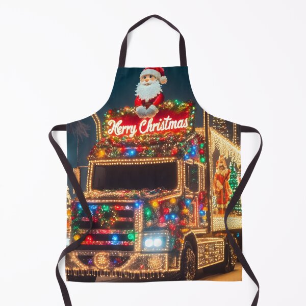 Item preview, Merry Christmas truck designed and sold by AI-Only Creations.