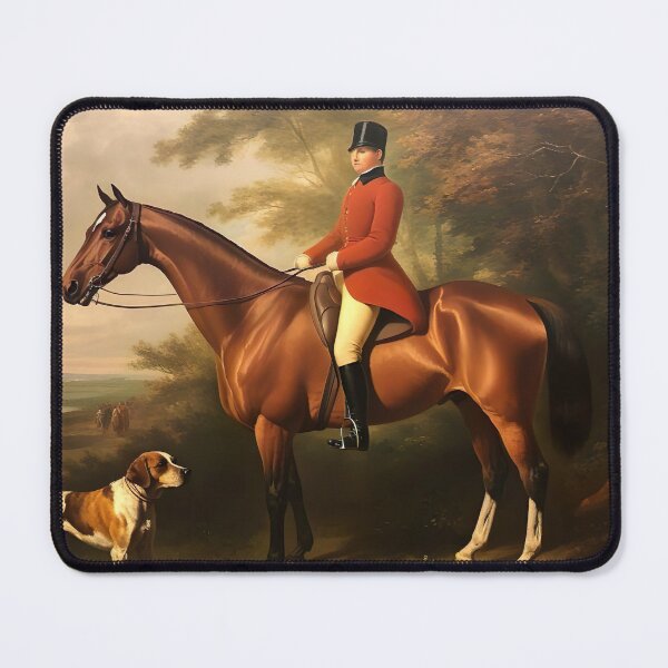 Item preview, Vintage Fox Hunter Print, Huntsman Portrait, Equestrian Wall Art designed and sold by SavageVision.