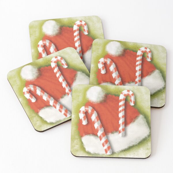 Item preview, Candy canes and Christmas hats designed and sold by Hélène Carmona.