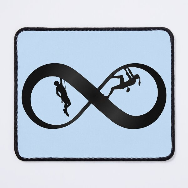 Item preview, Infinity Climber – Rock Wall Climbing Silhouette Design designed and sold by Ivy-Triggs.
