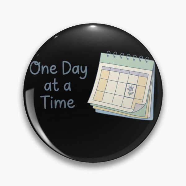 Item preview, One Day at a Time – Gentle Reminder Minimalist Mental Health Design designed and sold by CuteOasis.