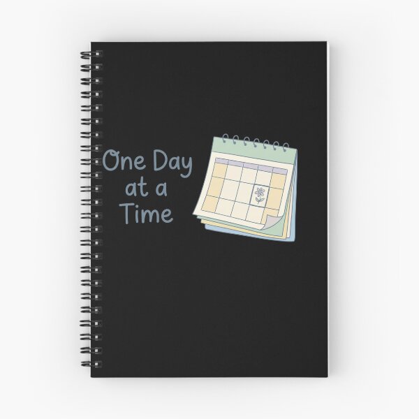 Item preview, One Day at a Time – Gentle Reminder Minimalist Mental Health Design designed and sold by CuteOasis.