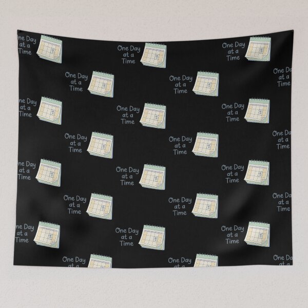 Item preview, One Day at a Time – Gentle Reminder Minimalist Mental Health Design designed and sold by CuteOasis.