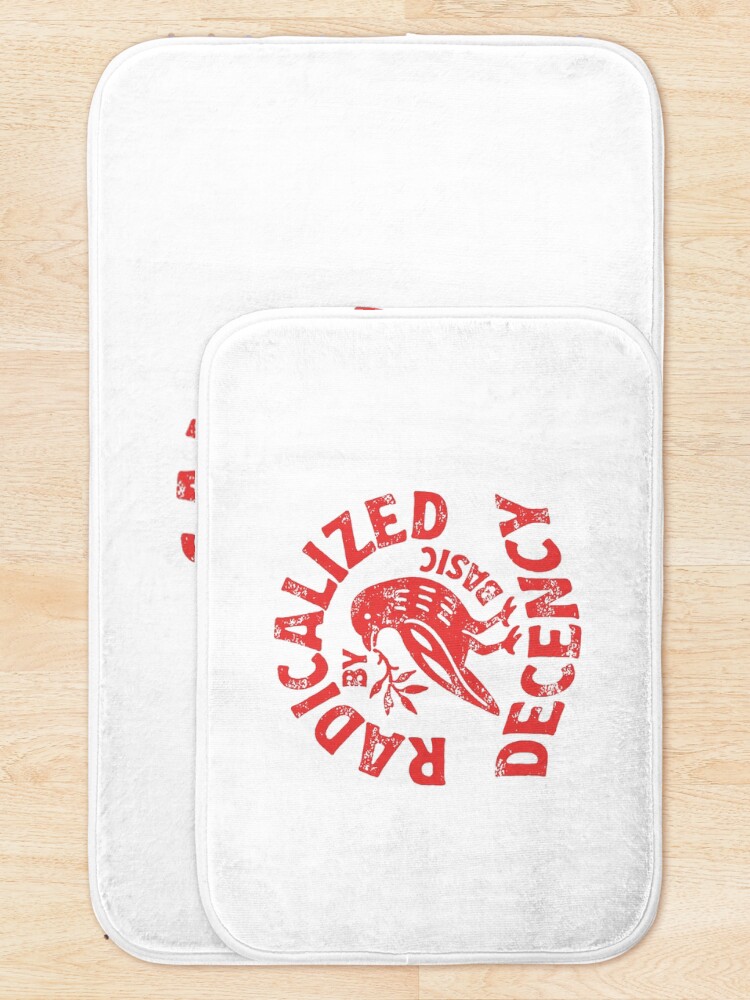 Thumbnail 5 of 6, Bath Mat, radicalized by basic decency designed and sold by daphneburke8.