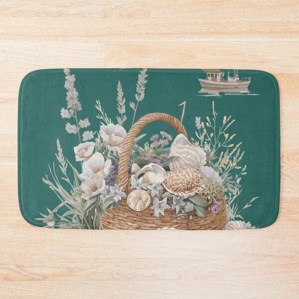 Item preview, Seashell Basket – Cottagecore Seaside Charm designed and sold by Deezyned.