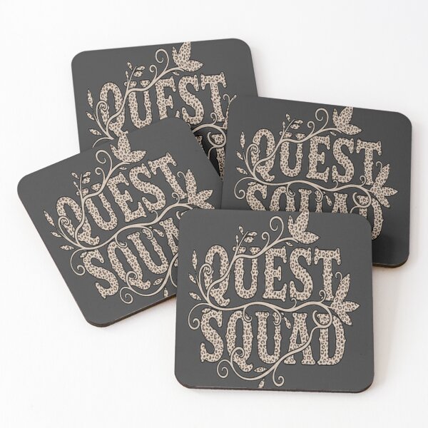 Item preview, Quest Squad leopard pattern lettering artwork designed and sold by OddlyMerch.