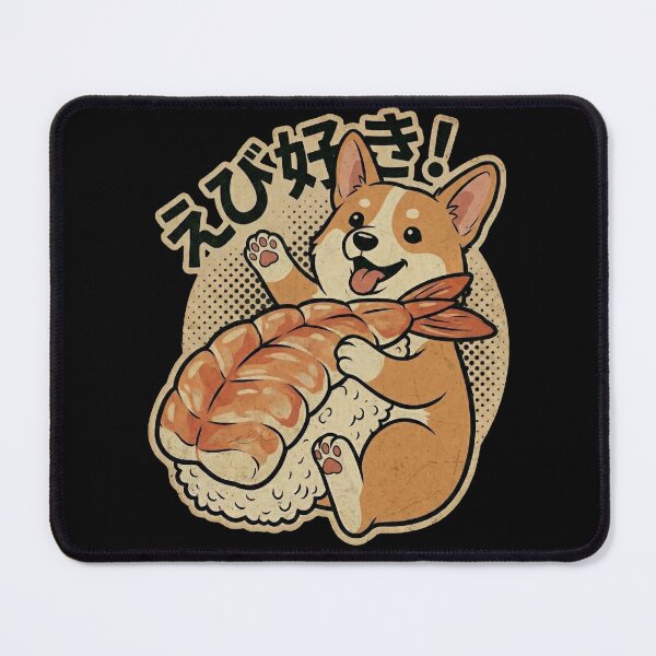 Item preview, Ebi Suki! Cute Corgi Shrimp Sushi Dog - Funny Japanese Food Lover Gift designed and sold by Bongocomic.