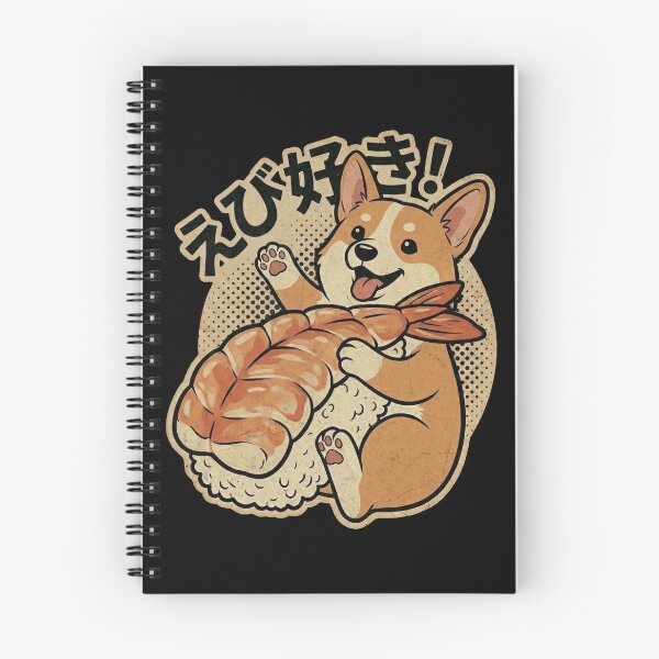 Item preview, Ebi Suki! Cute Corgi Shrimp Sushi Dog - Funny Japanese Food Lover Gift designed and sold by Bongocomic.