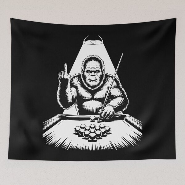 Item preview, Bigfoot Sasquatch Billiards Bassquatch Pool designed and sold by THagBlue.