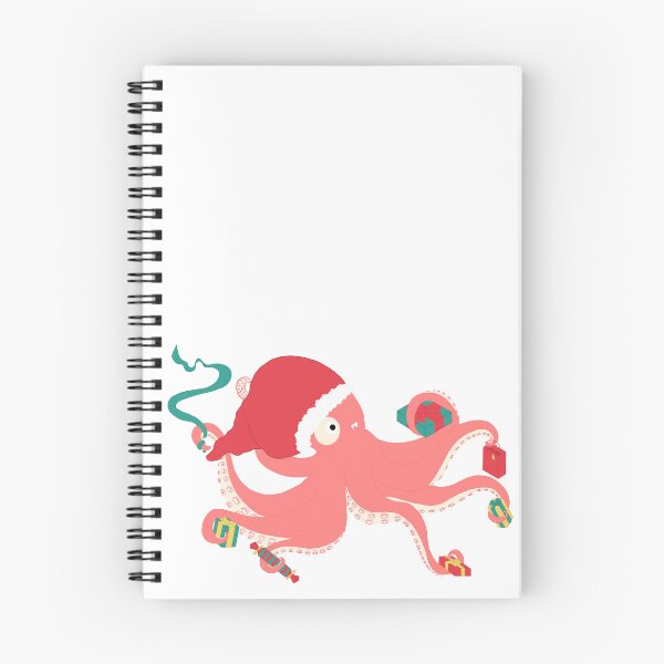 Item preview, Nautical Octopus Christmas Illustration designed and sold by LucyWinton.