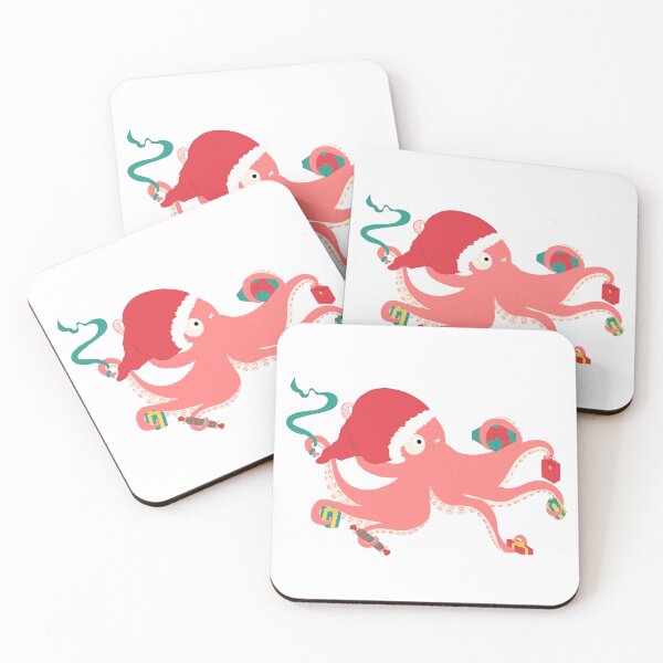 Item preview, Nautical Octopus Christmas Illustration designed and sold by LucyWinton.